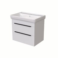 BENU SZZ2 70 spodní skříňka 2-zásuvková BÍLÁ lesk/BÍLÁ lesk včetně umyvadla Q 70 T07 807481