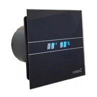 Ventilátor Cata E100 pro průměr odtahu 10 cm, s vlhkostní automatikou, černá, 00900602