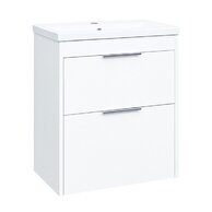 Skříňka EBS City 61 s umyvadlem, bílá lesk, CITY61B