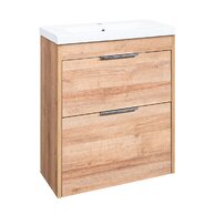Skříňka EBS City 61 s umyvadlem, dub Riviera, CITY61D