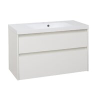 Skříňka EBS Duomo 101 s umyvadlem, bílá lesk, DUOMO101B