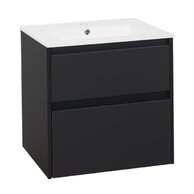Skříňka EBS Duomo 61 s umyvadlem slim, černá mat, DUOMOSL61C