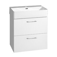 Skříňka EBS Elva 60 s umyvadlem, bílá lesk, ELVA60B