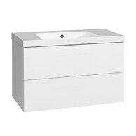 Skříňka EBS Kuba 101 s umyvadlem, bílá lesk, KUBA101B