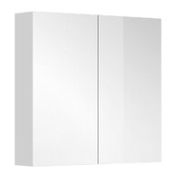 Skříňka EBS Kuba 80 zrcadlová, bílá, KUBA2G80B