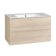 Skříňka EBS Kuba 101 s umyvadlem slim, dub Kronberg, KUBASL101D