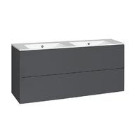 Skříňka EBS Kuba 121 s umyvadlem slim, antracit, KUBASL121A