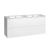 Skříňka EBS Kuba 121 s umyvadlem slim, bílá lesk, KUBASL121B