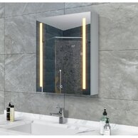 Skříňka EBS Mars 60 zrcadlová, šedá, MARSG60