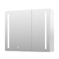 Skříňka EBS Mars 80 zrcadlová, šedá, MARSG80