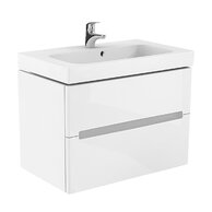 Skříňka EBS Modo 80 s umyvadlem, bílá lesk, MODO80B