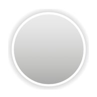 Zrcadlo EBS Naga 80, s LED podsvíceným pískovaným okrajem, NAGA80