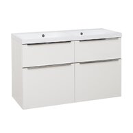 Skříňka EBS Nevio 121 s umyvadlem, bílá lesk, NEVIO121B