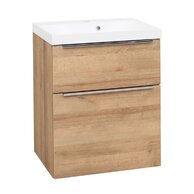Skříňka EBS Nevio 61 s umyvadlem, dub Riviera, NEVIO61D