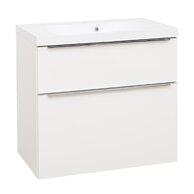 Skříňka EBS Nevio 81 s umyvadlem, bílá lesk, NEVIO81B