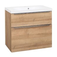 Skříňka EBS Nevio 81 s umyvadlem, dub Riviera, NEVIO81D
