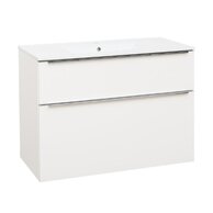 Skříňka EBS Nevio 101 s umyvadlem slim, bílá lesk, NEVIOSL101B
