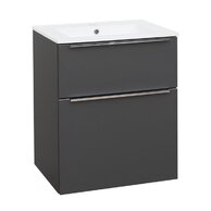 Skříňka EBS Nevio 61 s umyvadlem slim, antracit, NEVIOSL61S