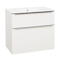 Skříňka EBS Nevio 81 s umyvadlem slim, bílá lesk, NEVIOSL81B