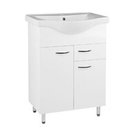 Skříňka EBS K-Plus 65 s umyvadlem, bílá, PLUS65ZSET