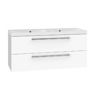 Skříňka EBS Pure 121 s dvojumyvadlem, bílá, PURE121B