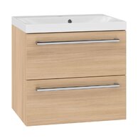 Skříňka EBS Pure 2.0 61 s umyvadlem, dub Sand Barbera, PURE61SB