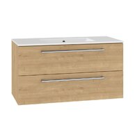 Skříňka EBS Pure 2.0 101 s umyvadlem slim, dub Arlington, PURESL101DA