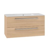 Skříňka EBS Pure 2.0 101 s umyvadlem slim, dub Sand Barbera, PURESL101SB