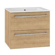 Skříňka EBS Pure 2.0 61 s umyvadlem slim, dub Arlington, PURESL61DA