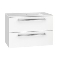 Skříňka EBS Pure 81 s umyvadlem slim, bílá, PURESL81B