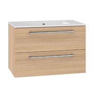 Skříňka EBS Pure 2.0 81 s umyvadlem slim, dub Sand Barbera, PURESL81SB