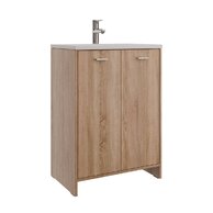 Skříňka EBS Sofie 60 s umyvadlem, dub Sonoma, SOFIE60DS