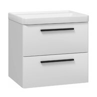 Skříňka EBS Urban 61 s umyvadlem, bílá lesk/madlo černá mat, URBAN60BC