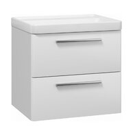 Skříňka EBS Urban 61 s umyvadlem, bílá lesk/madlo nerez, URBAN60BN