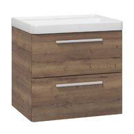 Skříňka EBS Urban 61 s umyvadlem, dub Halifax/madlo bílá mat, URBAN60DHB