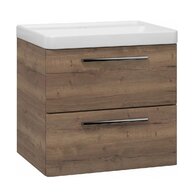 Skříňka EBS Urban 61 s umyvadlem, dub Halifax/madlo chrom, URBAN60DHCR