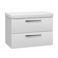 Skříňka EBS Urban 81 s umyvadlem, bílá lesk/madlo chrom, URBAN80BCR