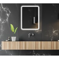 Zrcadlo EBS Venia 60 oblé, s LED osvětlením, VENIA6080K