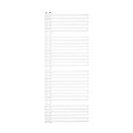 Radiátor EBS Tomy 145x60, kombinovaný, bílá, T60150W