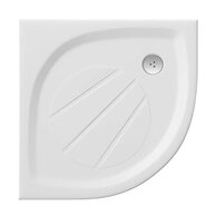 Sprchová vanička EBS Urban 90x90 čtvrtkruhová, litá, bílá, URBAN90R55