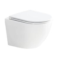 WC mísa EBS Spinex závěsná, vortex, rimless, včetně sedátka soft close, bílá, WCURBANVSC