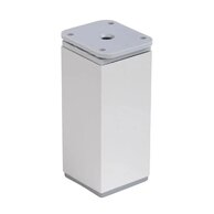 Noha EBS nábytková 10-12 cm, plast, stříbrná, NOHANAB10B