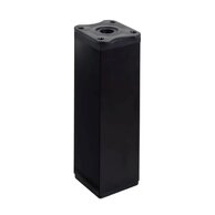 Noha EBS nábytková 15-16,5 cm, plast, černá mat, NOHANAB15C