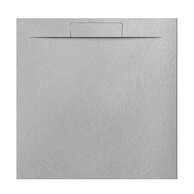 Sprchová vanička EBS Nilo 90x90, litá, gris claro, NILO90QGC