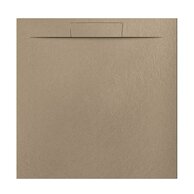 Sprchová vanička EBS Nilo 90x90, litá, moka, NILO90QMO