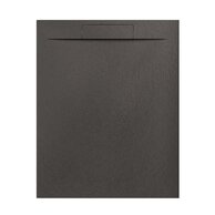Sprchová vanička EBS Nilo 80x100, litá, grafit, NILO10080GR