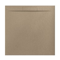Sprchová vanička EBS Nilo 100x100, litá, moka, NILO100QMO