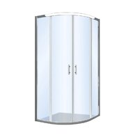 Sprchový kout EBS Vame čtvrtkruhový 90x90x190 R55, brillant/transparent, VAMER90CRTS
