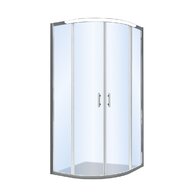 Sprchový kout EBS Vame čtvrtkruhový 80x80x190 R55, brillant/transparent, VAMER80CRT