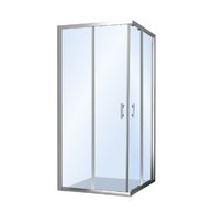 Sprchový kout EBS Vame 80x120x190 rohový, brillant/transparent